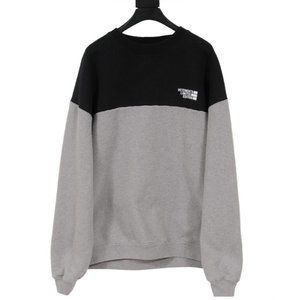 Vetements Mens Limited Edition Logo Sweatshirt Size Small Grey Black Colorblock